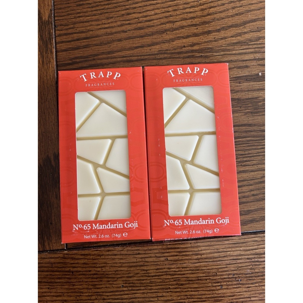 Lot Of 2 Trapp Candle Co #65 Mandarin Goji 2.6oz 30hr Scent Wax Melts